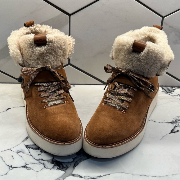 Coach Winter Boots Size 10 - Picture 1 of 11